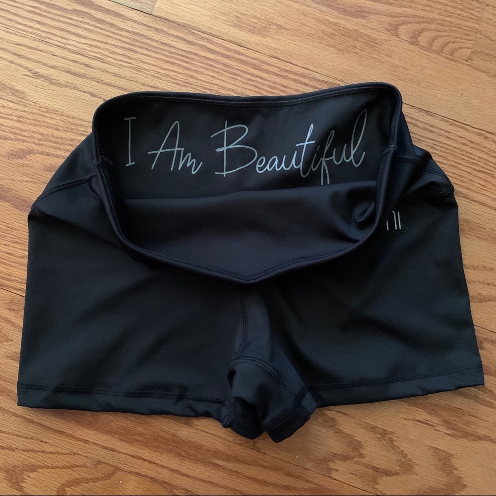 Kumi black women’s workout shorts